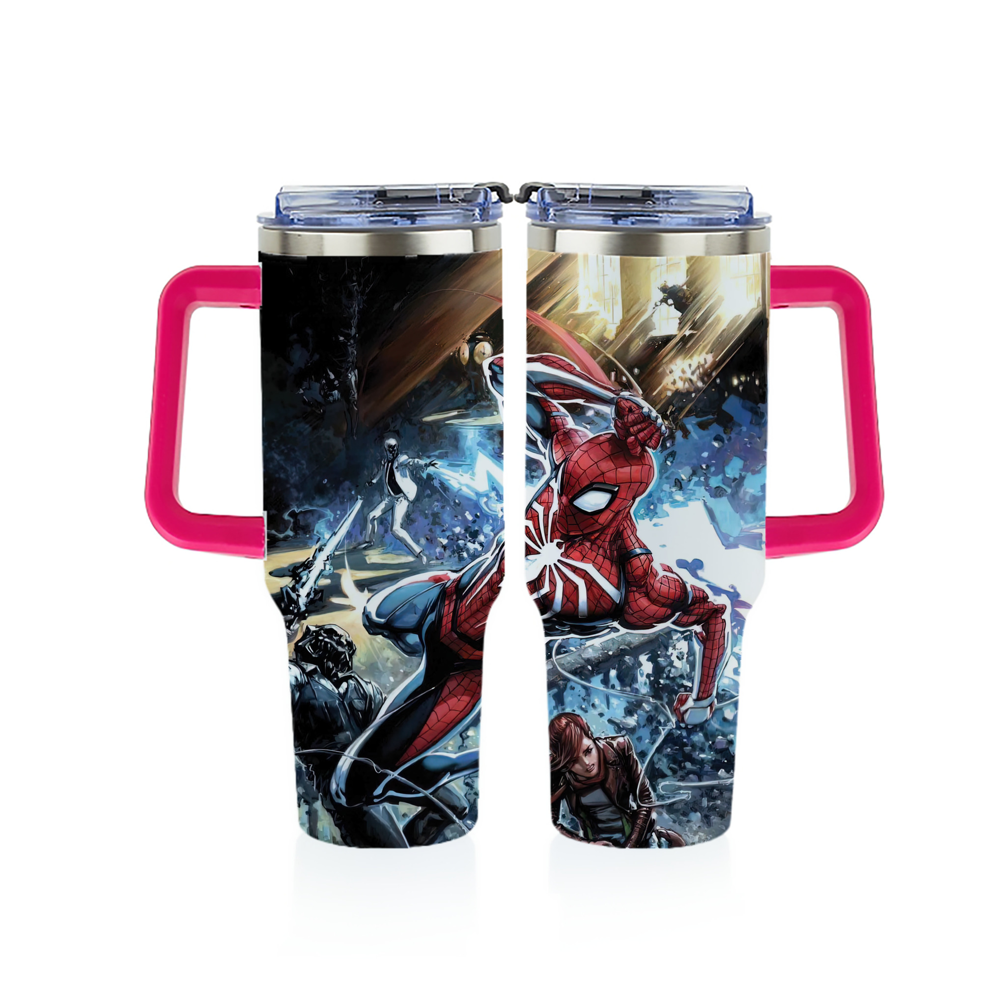 （画像用） Spider Man スパイダーマン 1200ｍLフルプリント車用タンブラー